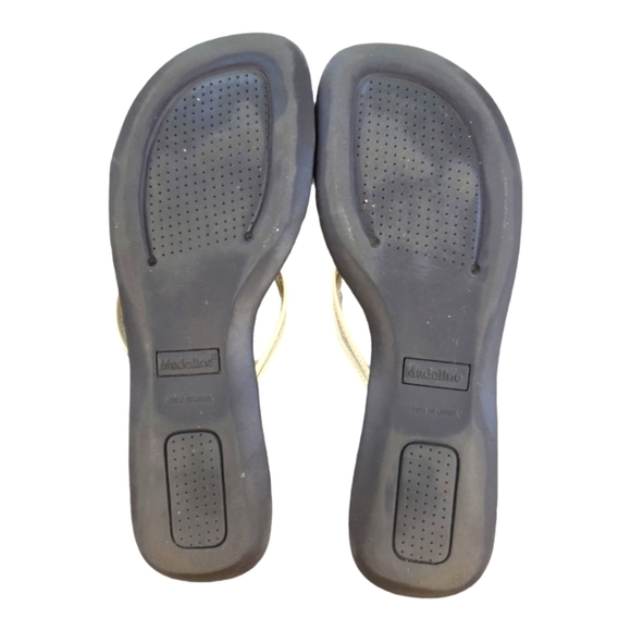MADELINE Rubber Sole Thong Slide Strappy Tortoise sandal  9 - Picture 6 of 9